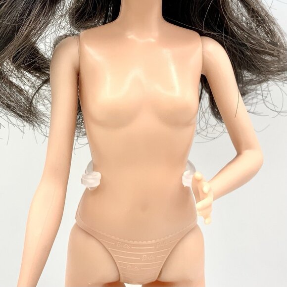 BARBIE Fashionista NAUTICAL TOP #61 Replacement Barbie Doll Nude Petite Flatfeet - Picture 3 of 14